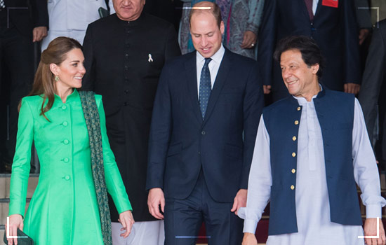 Kate and William with PM Pakistan