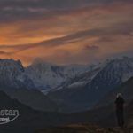 Nagar from Hunza at dusk