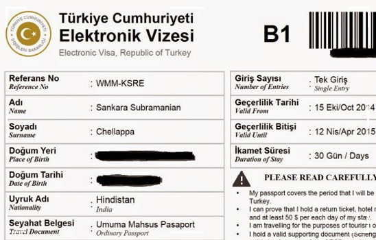 turkish tourist visa requirements for pakistani