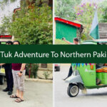 Foreign tourists drive to Khunjerab pass in Tuk Tuk Adventure