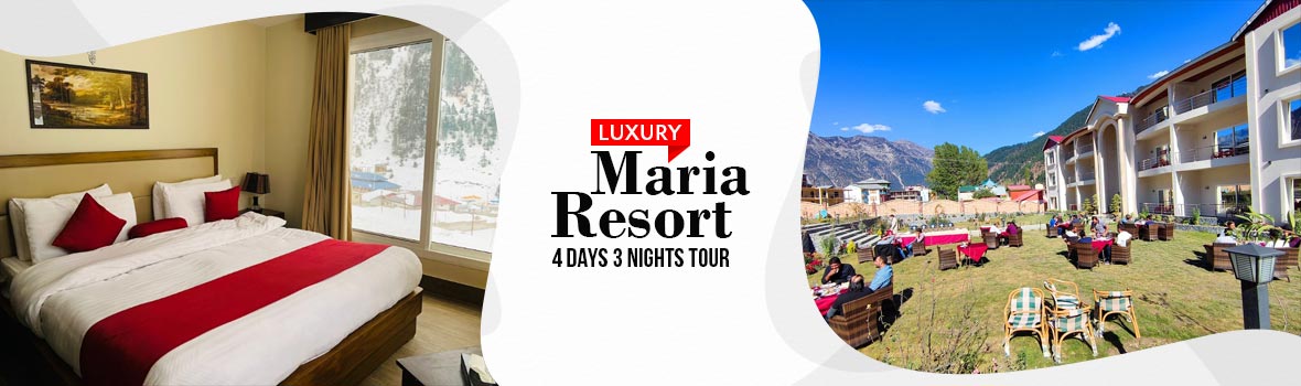 Amazing Maria Resort Kalam Tour plan for 4DAYS