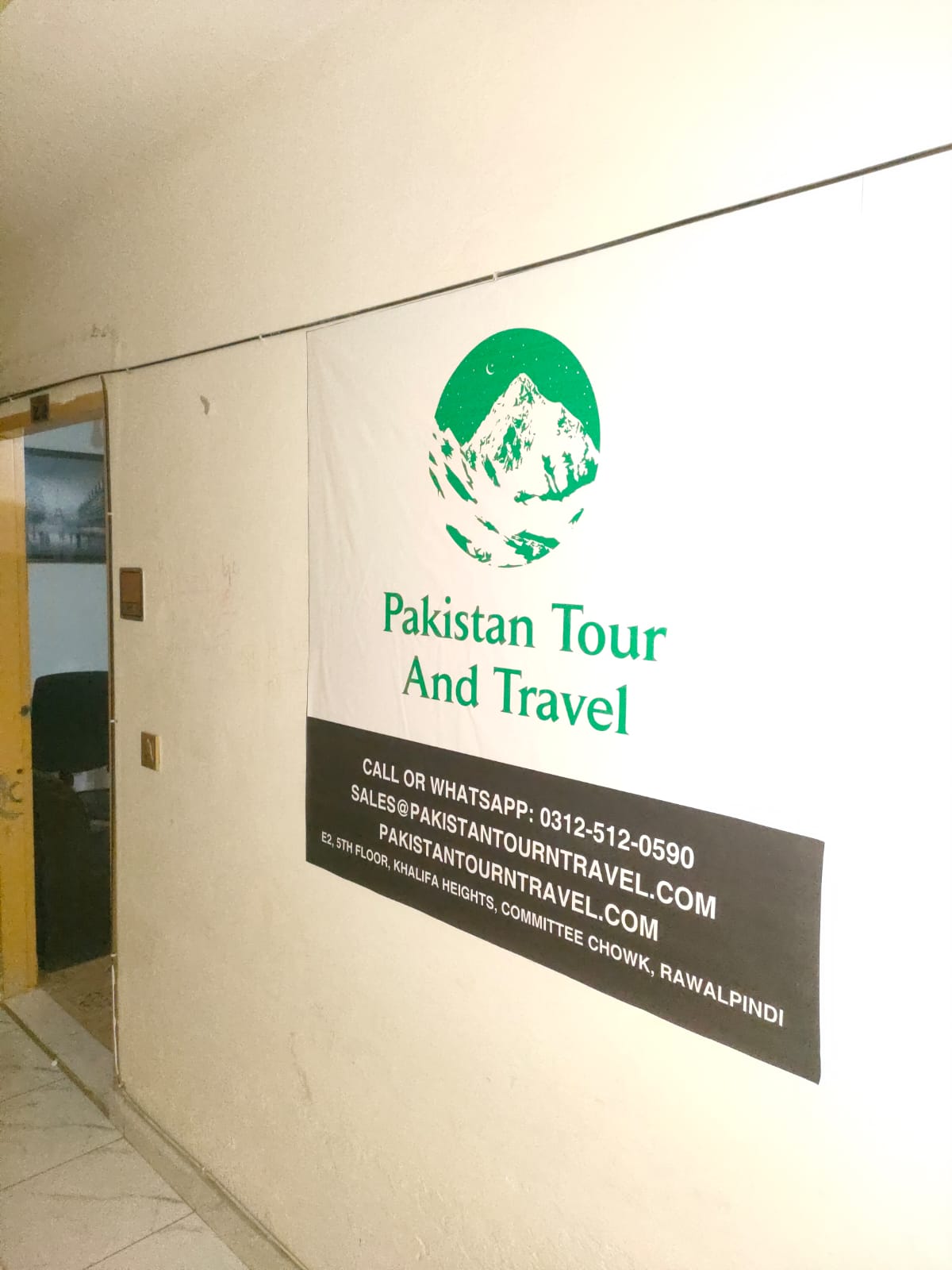 Our Office in Chaklala Cantt; Pakistan Tour and Travel the best tour operator in Pakistan