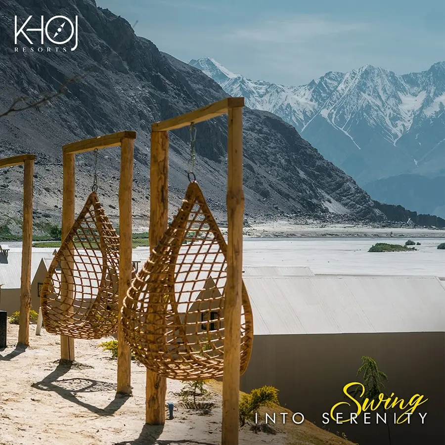 Best Honeymoon Places in Pakistan: Khoj Resort Katpana Desert Skardu