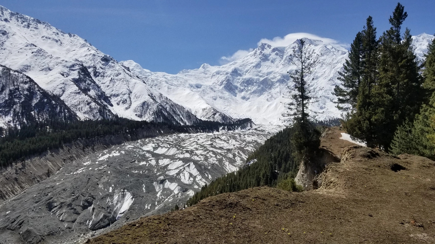 view of Nanga Parbat in Fairy Meadows tour package
