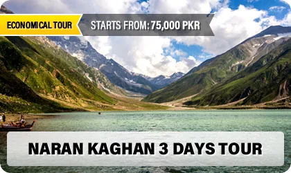 Naran Kaghan 3 Days Tour - Turquoise lake with green mountains | Starts from 75,000 PKR