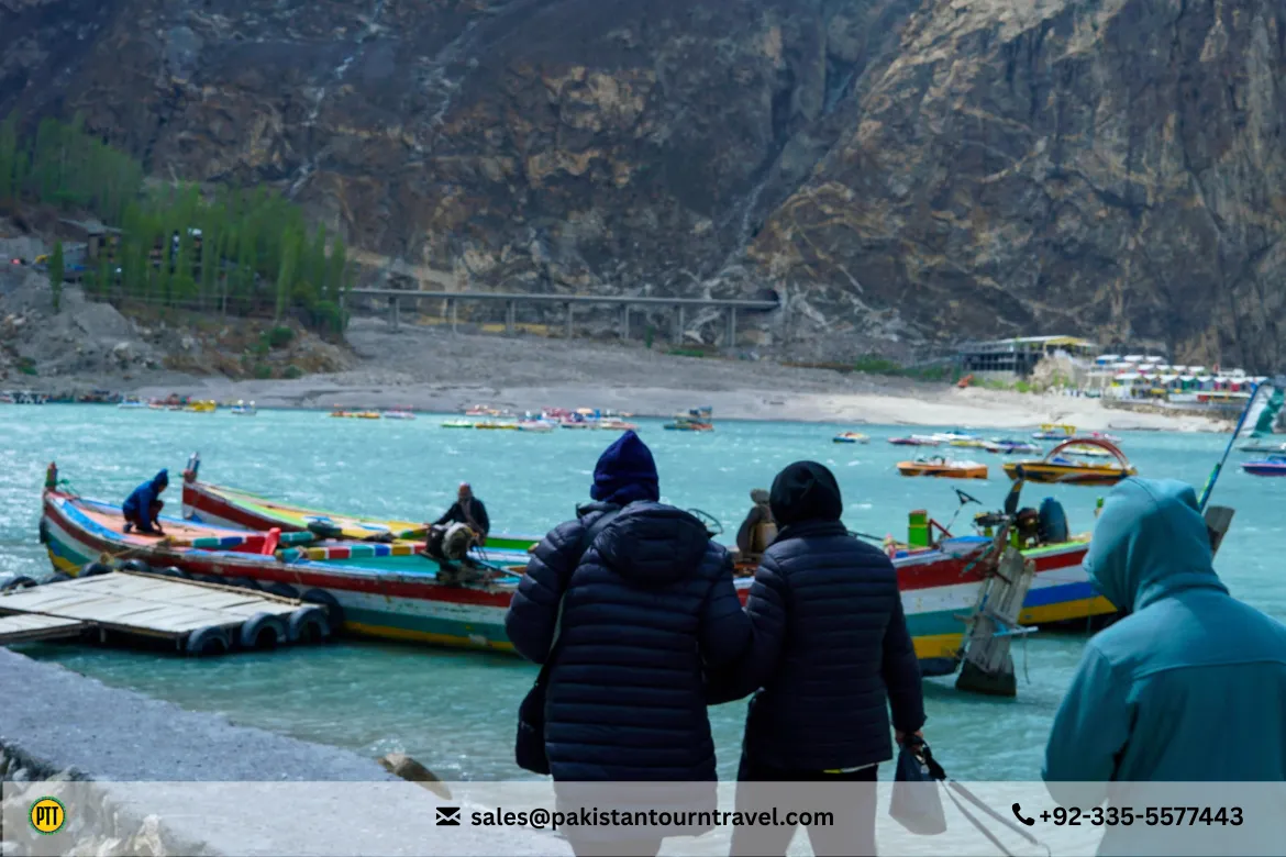 A majestic view of Attabad Lake 