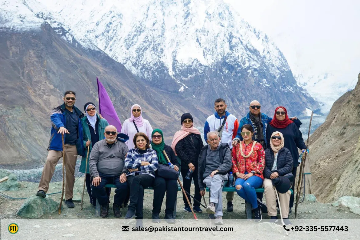 The raw beauty of Hooper Valley - Hooper Glacier in the background - hunza famous place