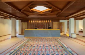 Entrance of Sost Serena Hotel
