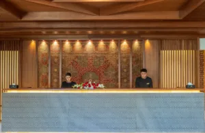 Culture representation at reception of Sost Serena Hotel - best hotel in Sost -