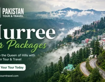 Murree tour packages with scenic mountain views and green hills by Pakistan Tour & Travel