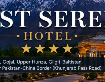 Sost Serena Hotel in Upper Hunza with snow-capped mountains, with luxurious amenities for guests