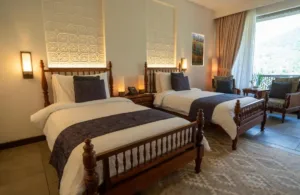 Standard twin Bedroom at Hunza Serena Hotel - book now