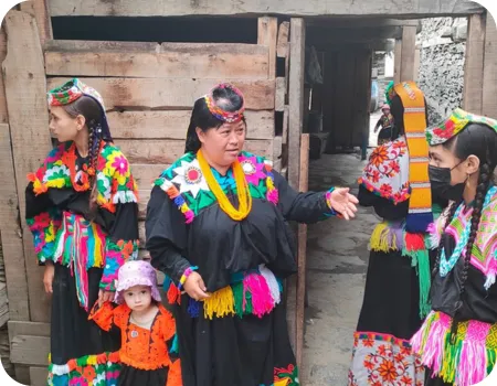 Kalashi girls ready for festivities Festivities start for Uchal Festival -
