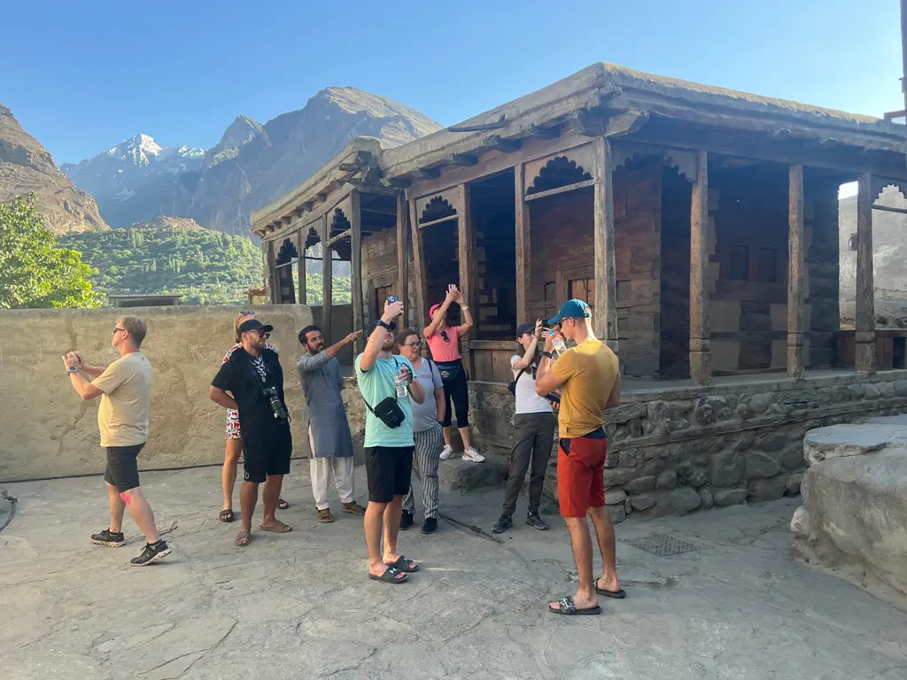Historic wooden mosques in Ganish settlement, Central Hunza