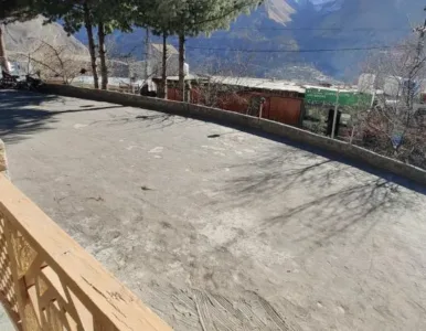 Hunza Darbar Hotel - Private Parking Spacious private parking area at Hunza Darbar Hotel Karimabad